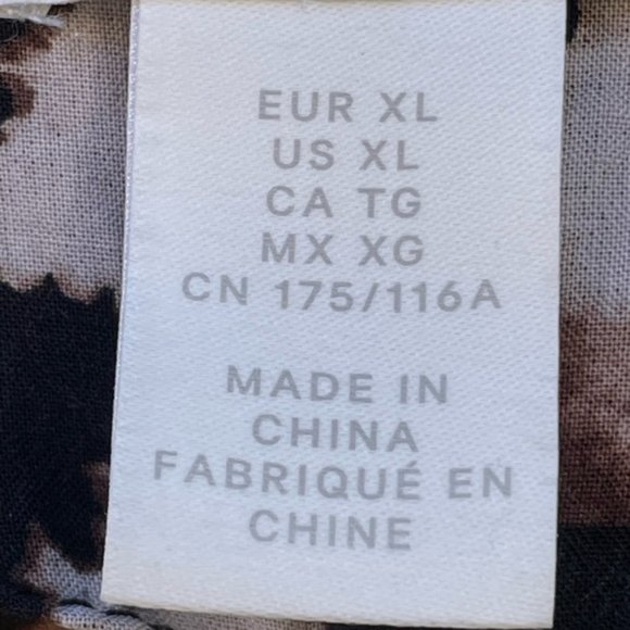 H&M Leopard Print Knee-length Dress Sz XL - Picture 5 of 9